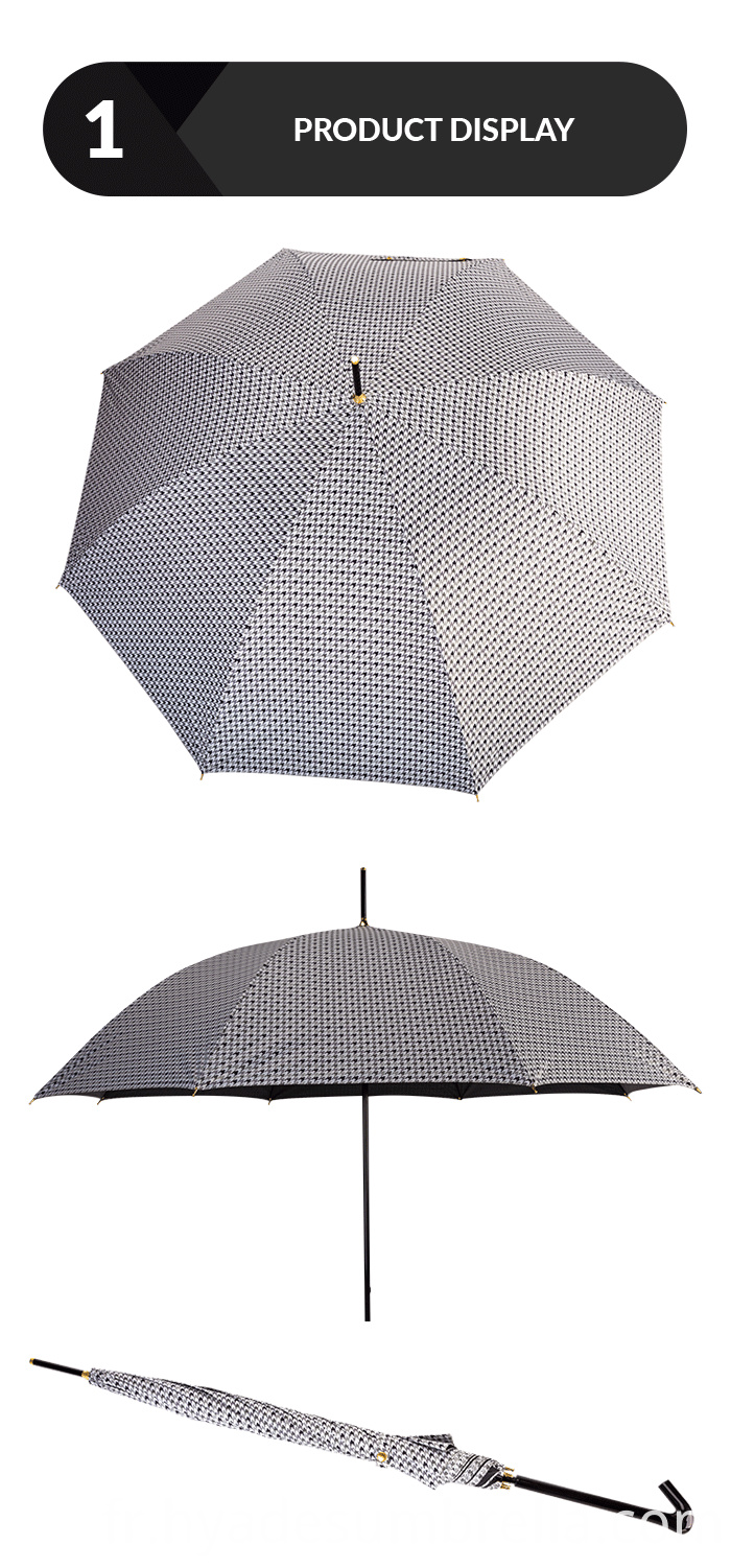 Parapluie droit automatique léger coupe-vent Windproof Lightweight Auto Open Straight Umbrella